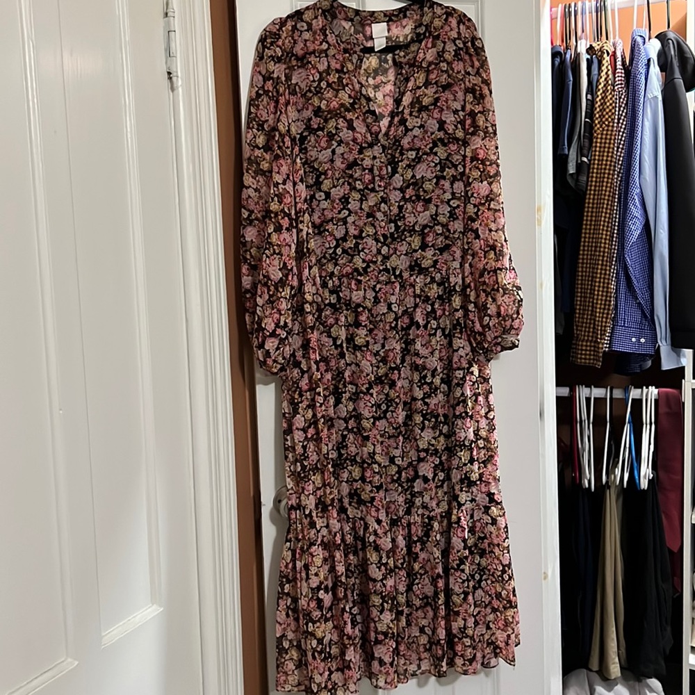 H&M Floral Dress - Size Large
